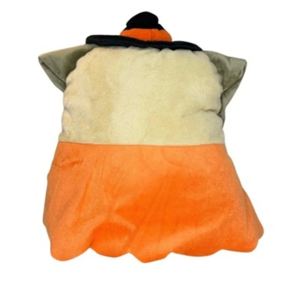 Plush Puppy Halloween Witch Hat Plush - Cream & Orange